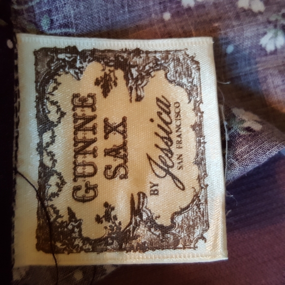 Vintage 1970's Purple Gunne Sax Prairie Dress by Jessica McClintock - Picture 12 of 14